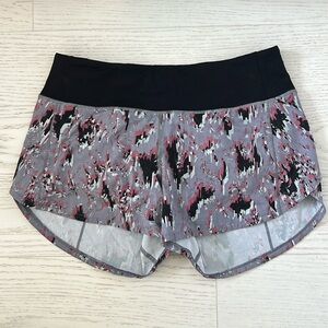Lululemon Floral Flux Multi Print Speed Up Shorts